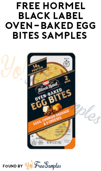 FREE Hormel Black Label Oven-Baked Egg Bites Samples (Select States Only)