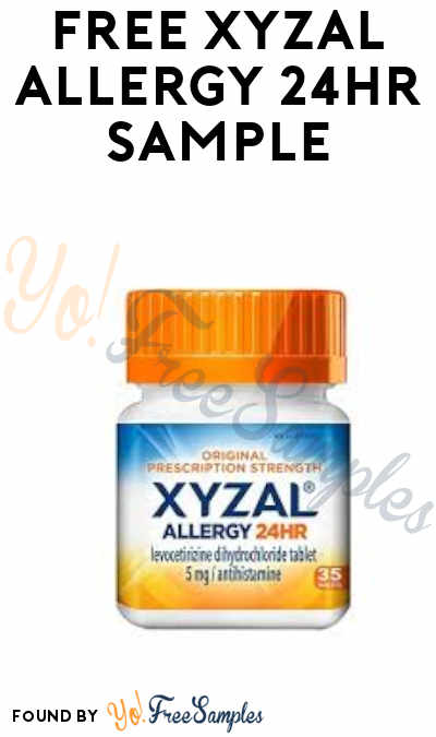 FREE Xyzal Allergy 24HR Sample [Verified Received By Mail]