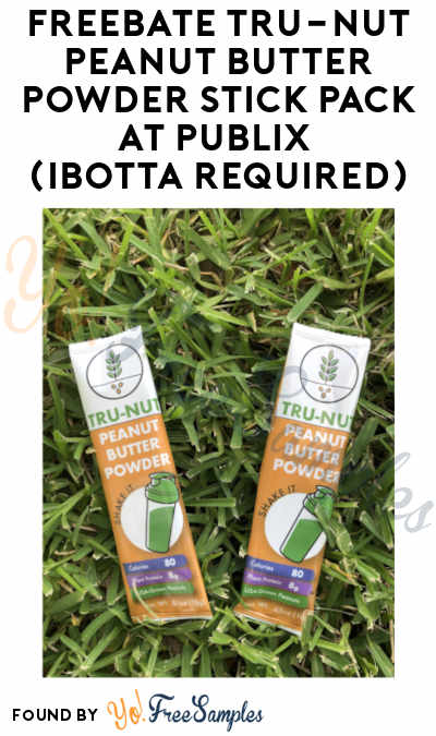 FREEBATE Tru-Nut Peanut Butter Powder Stick Pack at Publix (Ibotta Required)