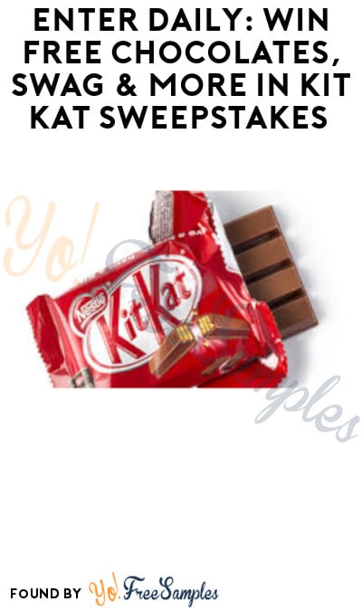 Enter Daily: Win FREE Chocolates, Swag & More in Kit Kat Sweepstakes