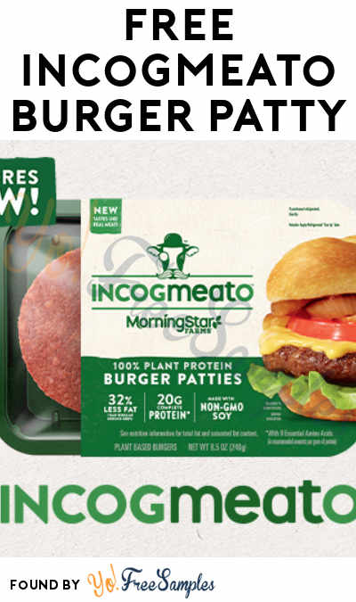 FREE Incogmeato Burger Patty For First 500 Daily Thru 9/4 (Kellogg’s Rewards Account Required)