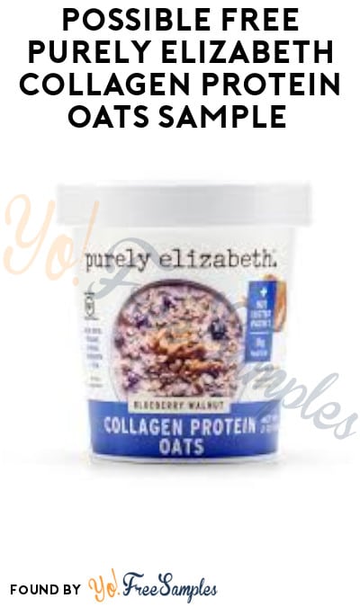 Possible FREE Purely Elizabeth Collagen Protein Oats Sample (Facebook Required)