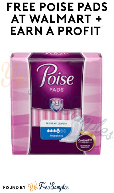 FREE Poise Pads at Walmart + Earn A Profit (Ibotta, Fetch Rewards & Coupon Required)