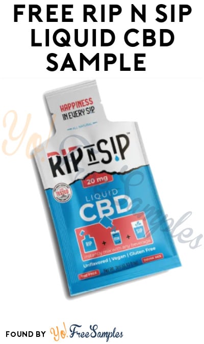 FREE Rip N Sip Liquid CBD Sample