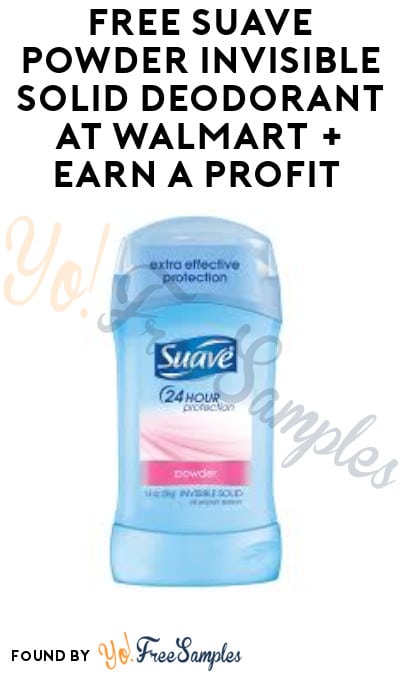 FREE Suave Powder Invisible Solid Deodorant at Walmart + Earn A Profit (Shopkick Required)