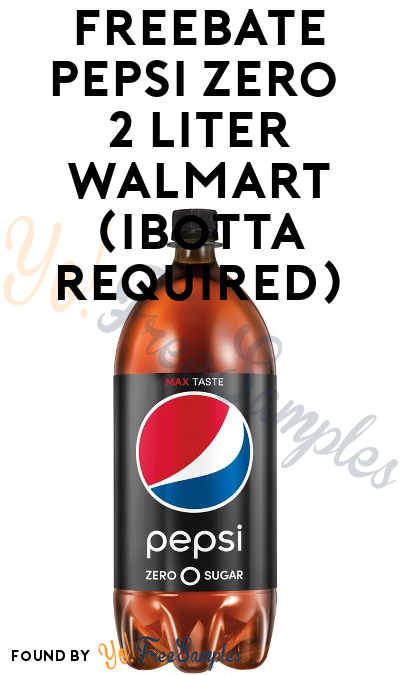 FREEBATE Pepsi Zero 2 Liter at Walmart (Ibotta Required)