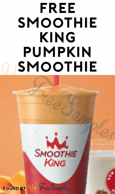 FREE Smoothie King Pumpkin Smoothie