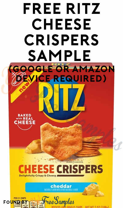 FREE RITZ Cheese Crispers Sample (Google or Amazon Device Required)
