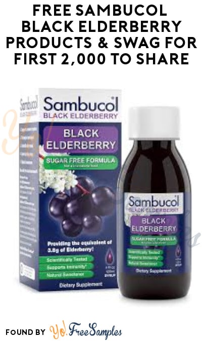 FREE Sambucol Black Elderberry Products & Swag