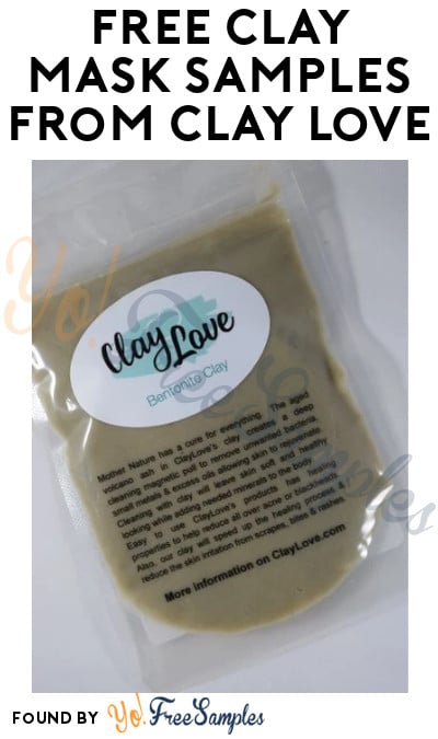 FREE Clay Mask Samples from Clay Love