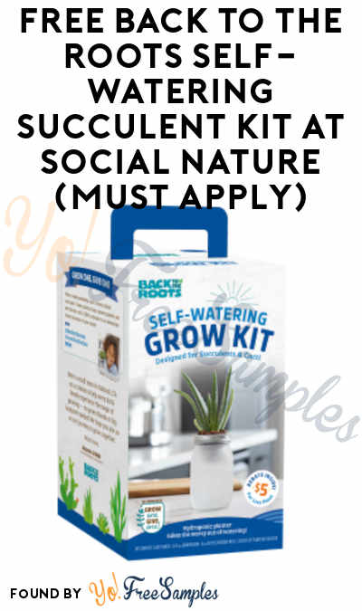 FREE Back to the Roots Self-Watering Succulent Kit At Social Nature (Must Apply)