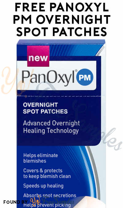 FREE PanOxyl PM Overnight Spot Patches
