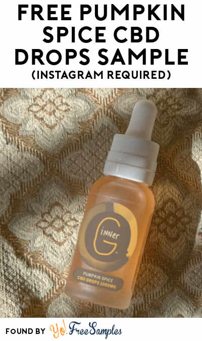 FREE Pumpkin Spice CBD Drops Sample (Instagram Required)