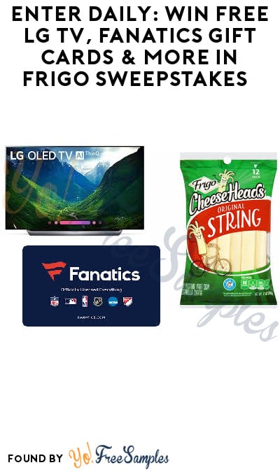 Enter Daily: Win FREE LG TV, Fanatics Gift Cards & More in Frigo Sweepstakes