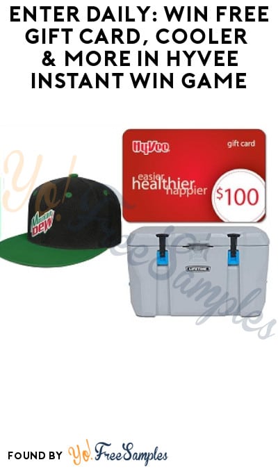 Enter Daily: Win FREE Gift Card, Cooler & More in Hyvee Instant Win Game (Select States Only)