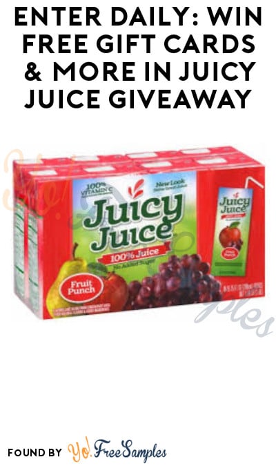 Enter Daily: Win FREE Gift Cards & More in Juicy Juice Giveaway