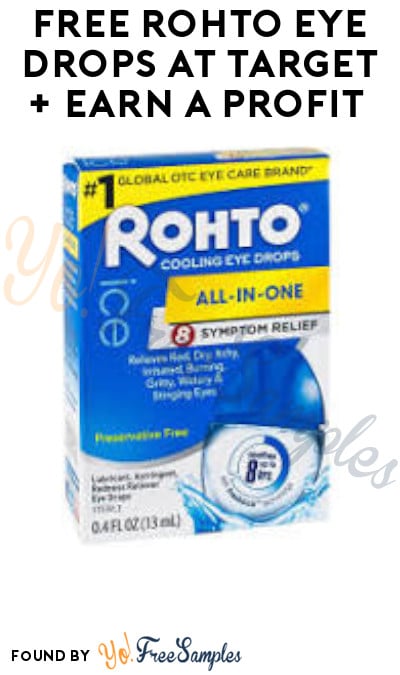 FREE Rohto Eye Drops at Target + Earn A Profit (Coupon & Ibotta Required)