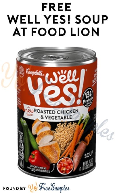 FREE Well Yes! Soup At Food Lion (Food Lion MVP Members)