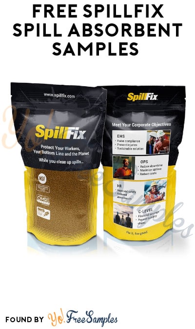 FREE SpillFix Spill Absorbent Samples (Company Name Required)