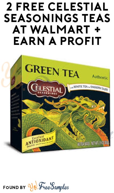 2 FREE Celestial Seasonings Teas at Walmart + Earn A Profit (Ibotta Required)