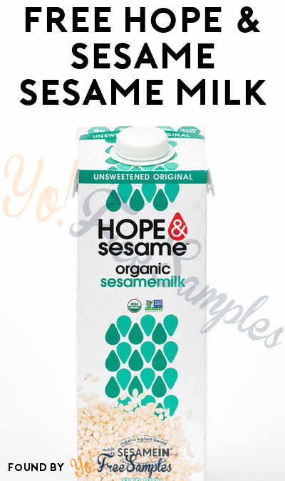 FREE Hope & Sesame Sesame Milk