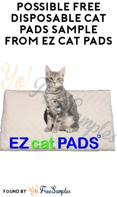 Possible FREE Disposable Cat Pads Sample from EZ Cat Pads