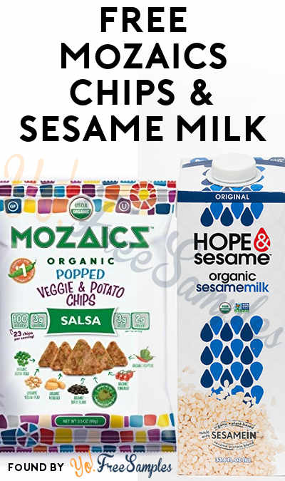FREE Mozaics Chips & Sesame Milk (Vote & Facebook Required)