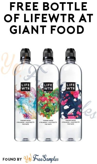FREE Bottle of LIFEWTR at Giant Food (Account/ Coupon Required)