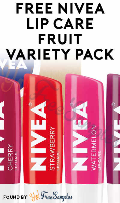 FREE NIVEA Lip Care Fruit Variety Pack At Tryable (Must Apply)