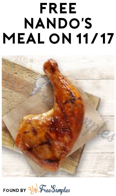 FREE Nando’s Meal on 11/17 (Select States)