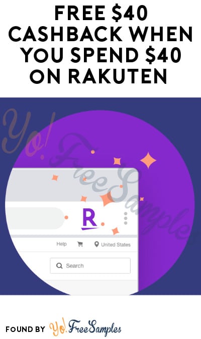 FREE $40 Cashback When You Spend $40 on Rakuten (Signup Required)