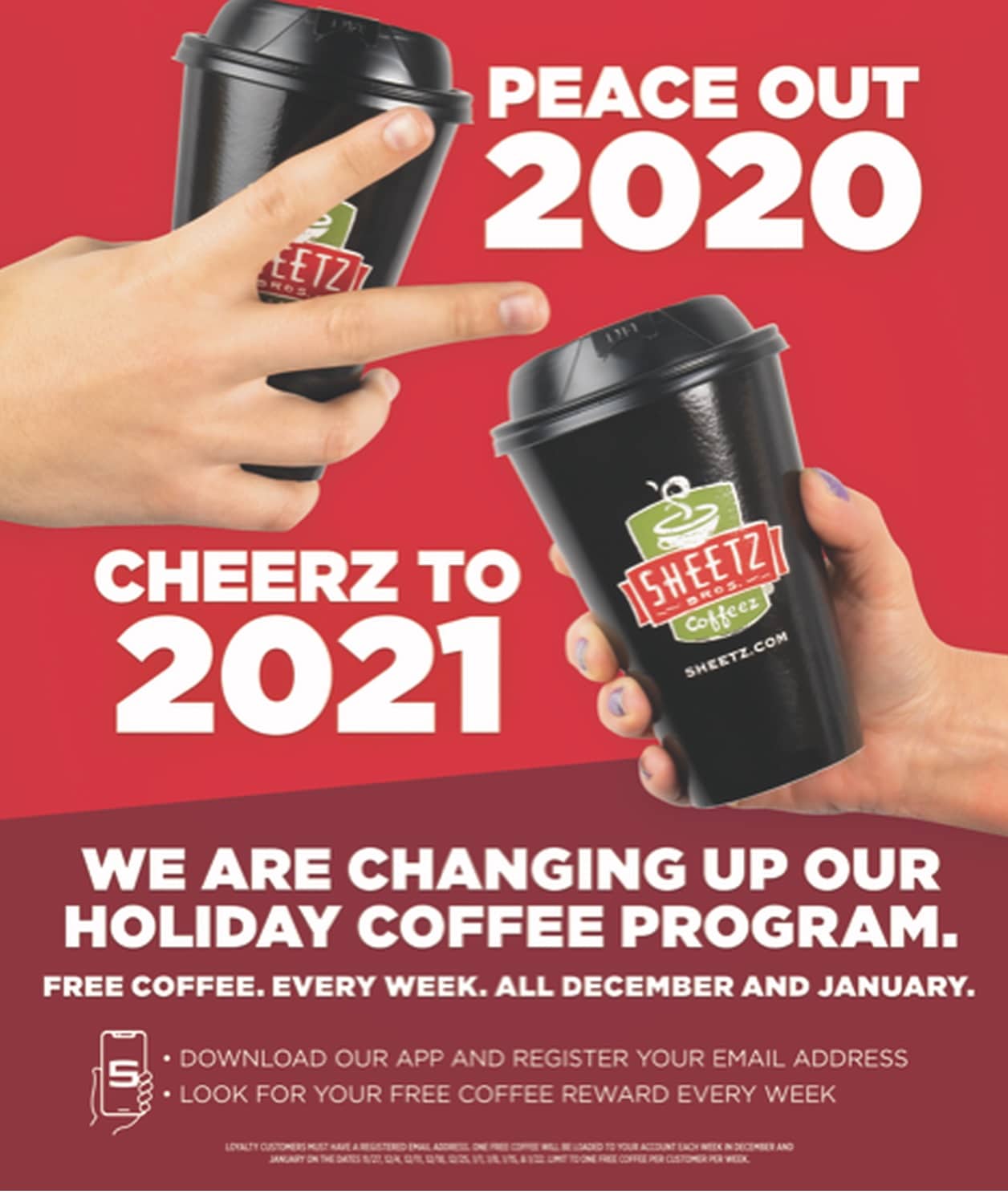 FREE Coffee Every Week at Sheetz through January! (App Required) Yo