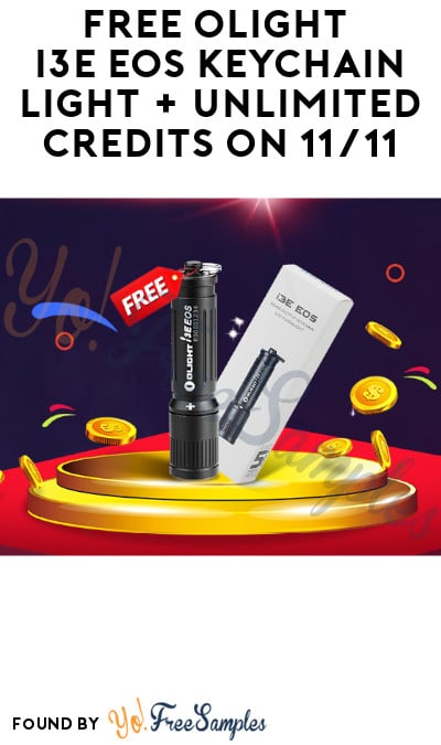 FREE Olight i3E EOS Keychain Light + Unlimited Credits on 11/11 (Registration Required)