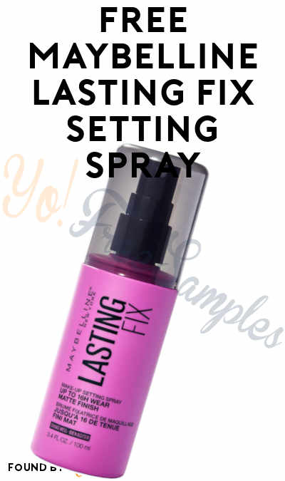 FREE Maybelline Lasting Fix Setting Spray