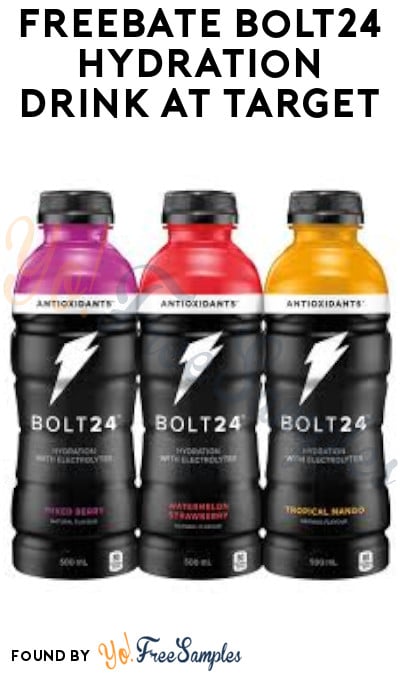 FREEBATE Bolt24 Hydration Drink at Target (Ibotta Required)