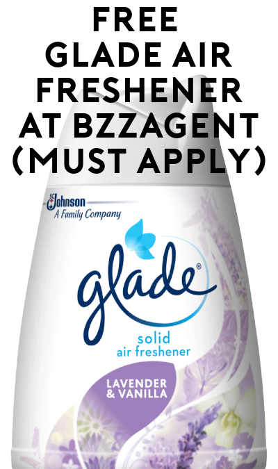 FREE Glade Air Freshener At BzzAgent (Must Apply)