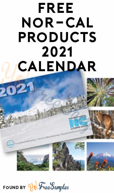 FREE Nor-Cal Products 2021 Calendar (Company Name Required)