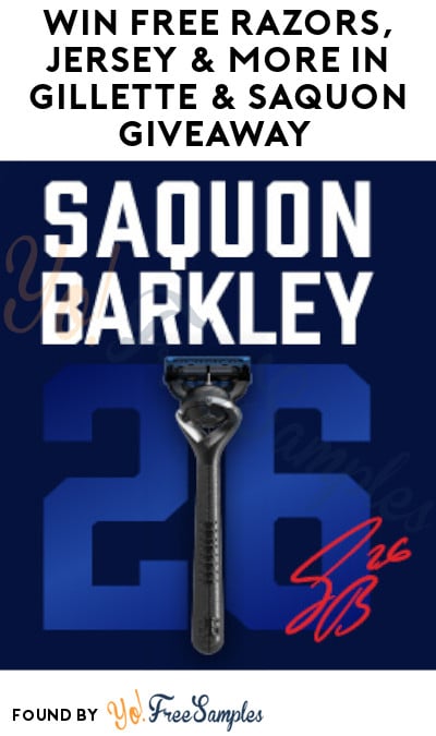 Win FREE Razors, Jersey & More in Gillette & Saquon Giveaway