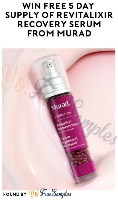 Win FREE 5 Day Supply of Revitalixir Recovery Serum from Murad (Instagram Required)
