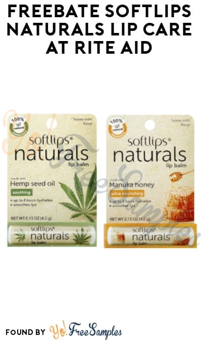 FREEBATE Softlips Naturals Lip Care at Rite Aid (Ibotta Required)