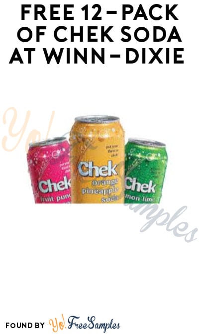 FREE 12-Pack of Chek Soda at Winn-Dixie (Account/ Coupon Required)