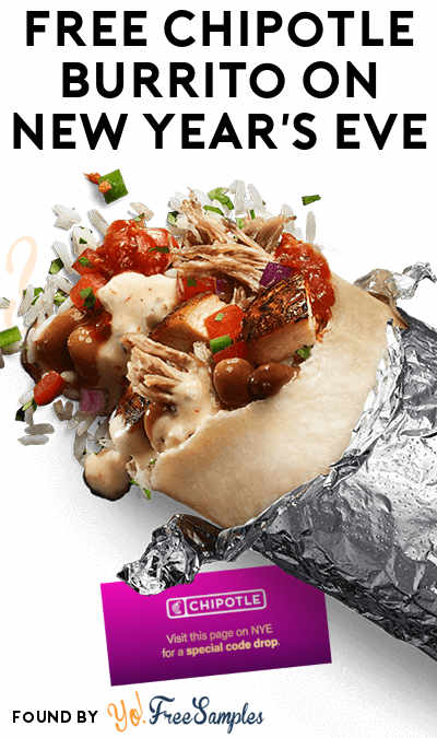 FREE Chipotle Burrito On New Year’s Eve (Texting Required)