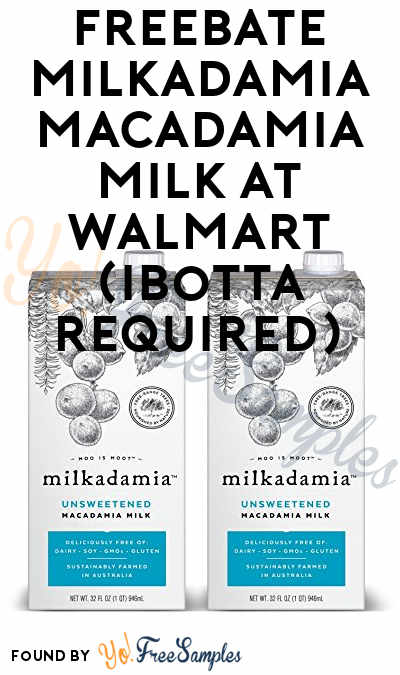 FREEBATE Milkadamia Macadamia Milk at Walmart (Ibotta Required)