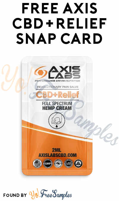 FREE Axis CBD+Relief Snap Card