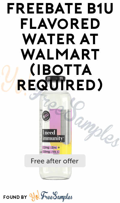 FREEBATE B1U Flavored Water at Walmart (Ibotta Required)