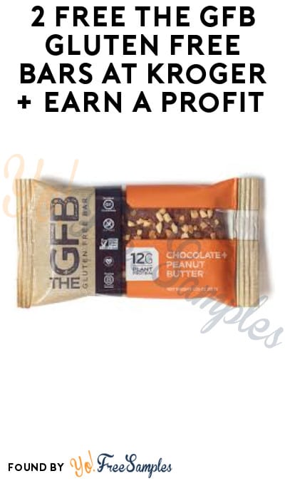 2 FREE The GFB Gluten Free Bars at Kroger + Earn A Profit (Account/ Coupon & Ibotta Required)