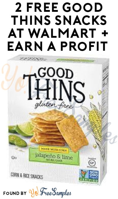 2 FREE Good Thins Snacks at Walmart + Earn A Profit (Ibotta & Checkout51 Required)