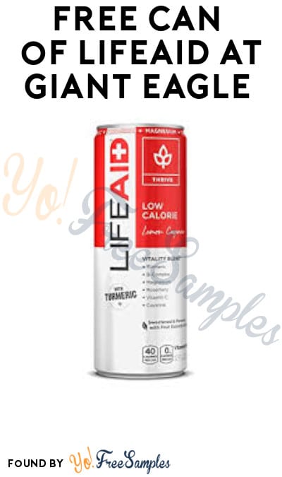 FREE Can of LIFEAID at Giant Eagle (Account/ Coupon Required)