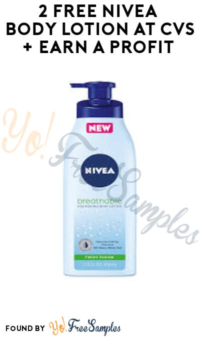2 FREE Nivea Body Lotions at CVS + Earn A Profit (Coupon, App & Ibotta Required)