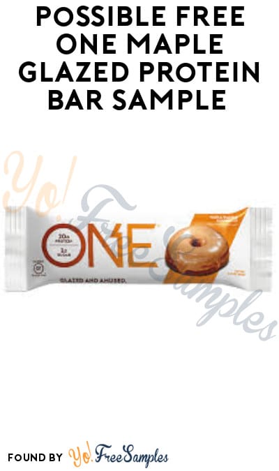 Possible FREE One Maple Glazed Protein Bar Sample (Facebook Required)